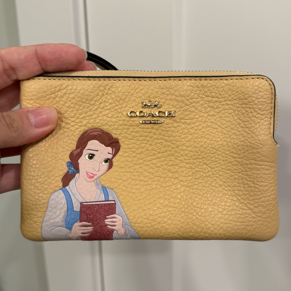 Coach Yellow Leather Clutch